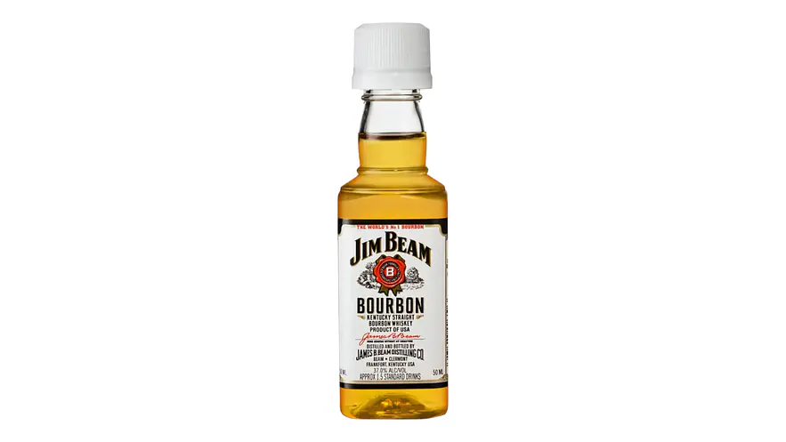Miniatura Whisky Jim Beam Bourbon White 50 Ml  1