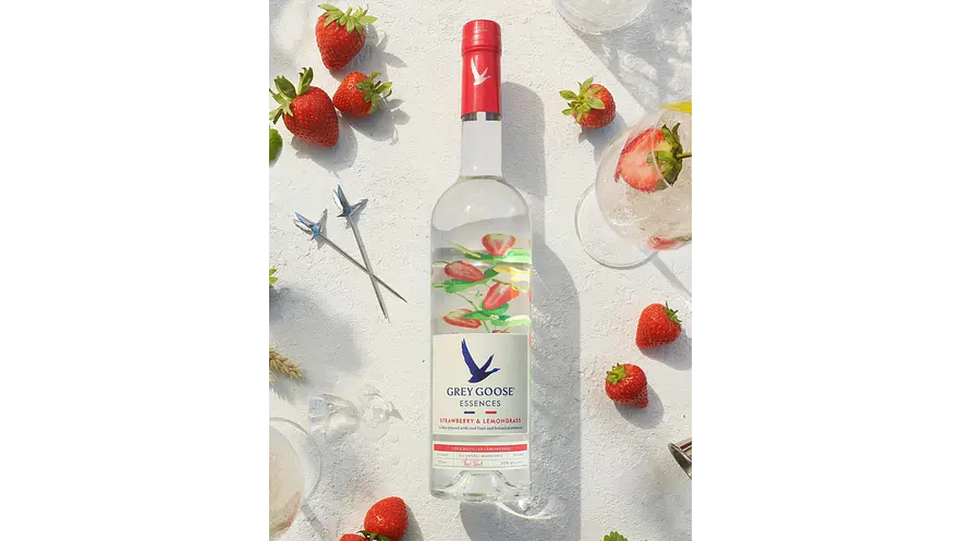 Vodka Premium Grey Goose Essences Strawberry & Lemongrass 1L 2