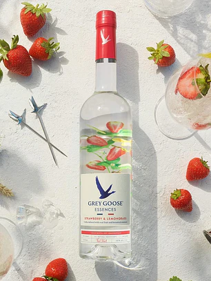 Vodka Premium Grey Goose Essences Strawberry & Lemongrass 1L