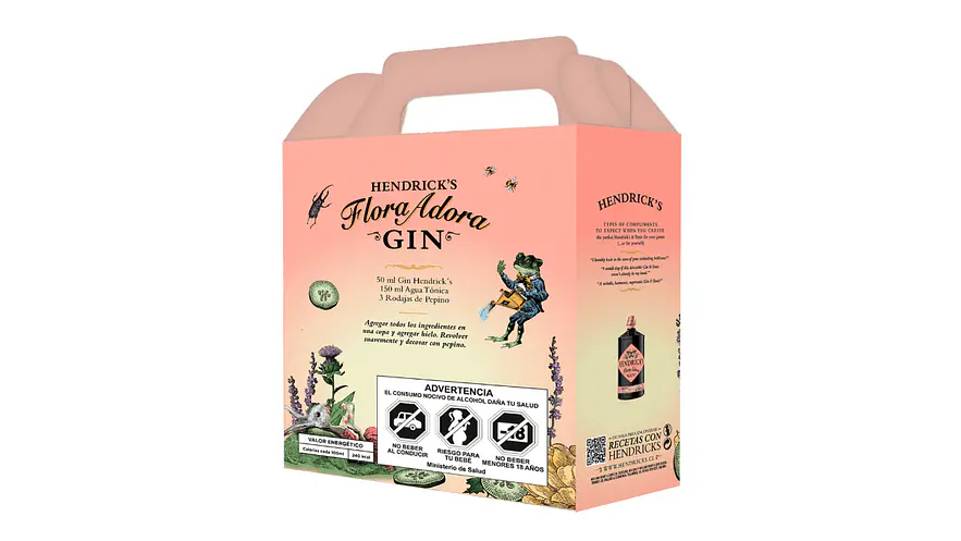  Gin Hendricks Premium FLORA ADORA 700cc + COPA DE GIN HENDRICKS OFERTA 5