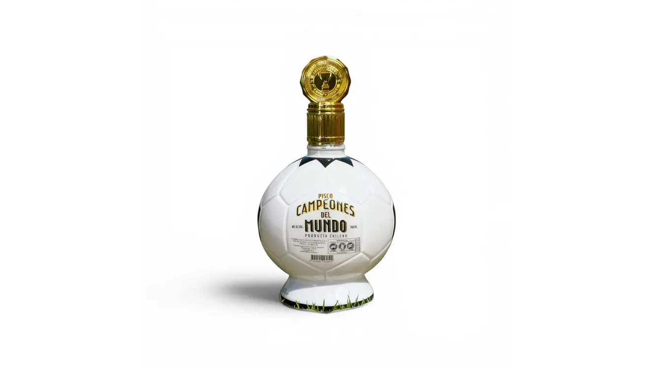 Pisco Chileno Campeones del Mundo 40˚  Transparente Doble destilado 700 ml 1