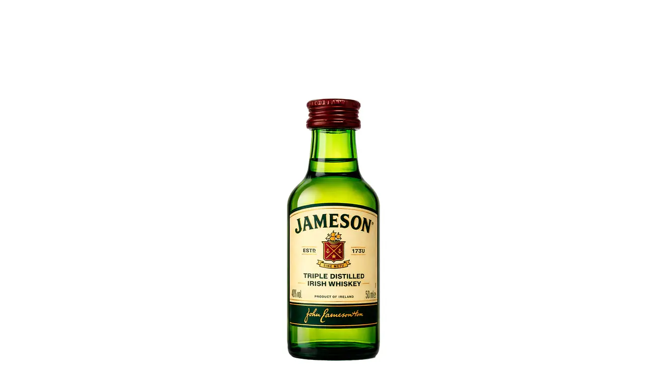 Miniatura Whisky Jameson 50 ml Botella Vidrio 1
