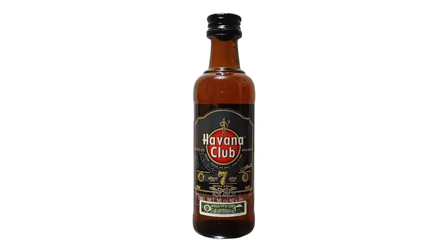 Miniatura Ron Havana Club Añejado 7 Años 50 ml Botella Vidrio 1