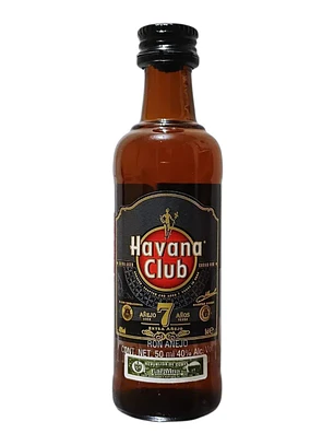 Miniatura Ron Havana Club Añejado 7 Años 50 ml Botella Vidrio