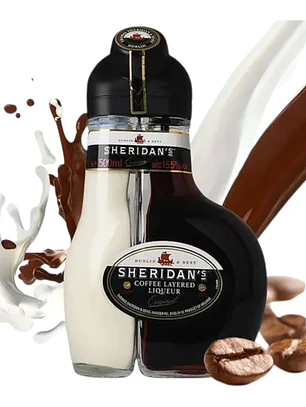 Sheridans Licor de Café y Crema de Whisky con Vainilla y Chocolate Blanco  500ml