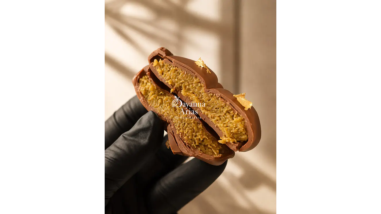 Chocolate Dubai Premium Artesanal 2 Flores 60 Grs Cada Una  3