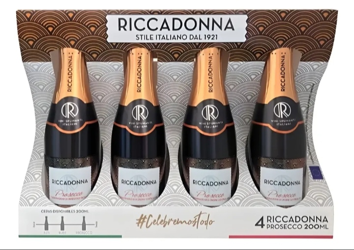 Pack 4 Riccadonnas Prosecco 200 ml