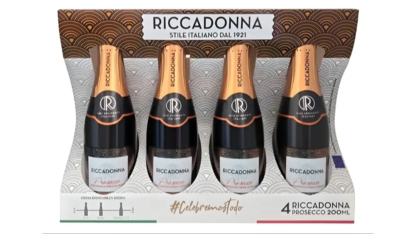 Pack 4 Riccadonnas Prosecco 200 ml 1