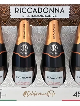 Pack 4 Riccadonnas Prosecco 200 ml