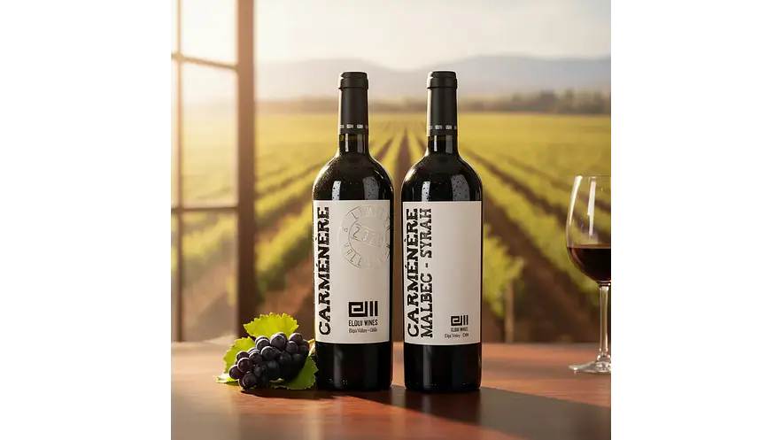 Vino Elqui Wines Carmenere Gran Reserva y Ensamblaje Gran Reserva Caja 6y6 Unidades 2