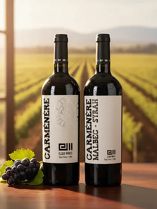 Vino Elqui Wines Carmenere Gran Reserva y Ensamblaje Gran Reserva Caja 6y6 Unidades