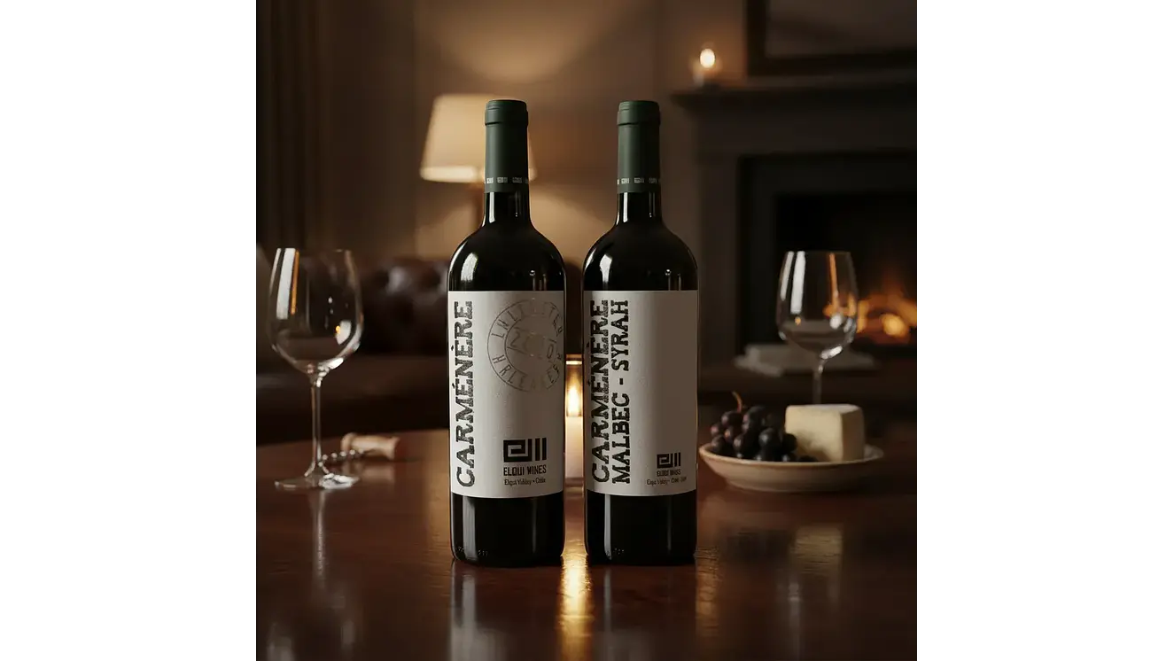 Vino Elqui Wines Carmenere Gran Reserva y Ensamblaje Gran Reserva Caja 6y6 Unidades 3
