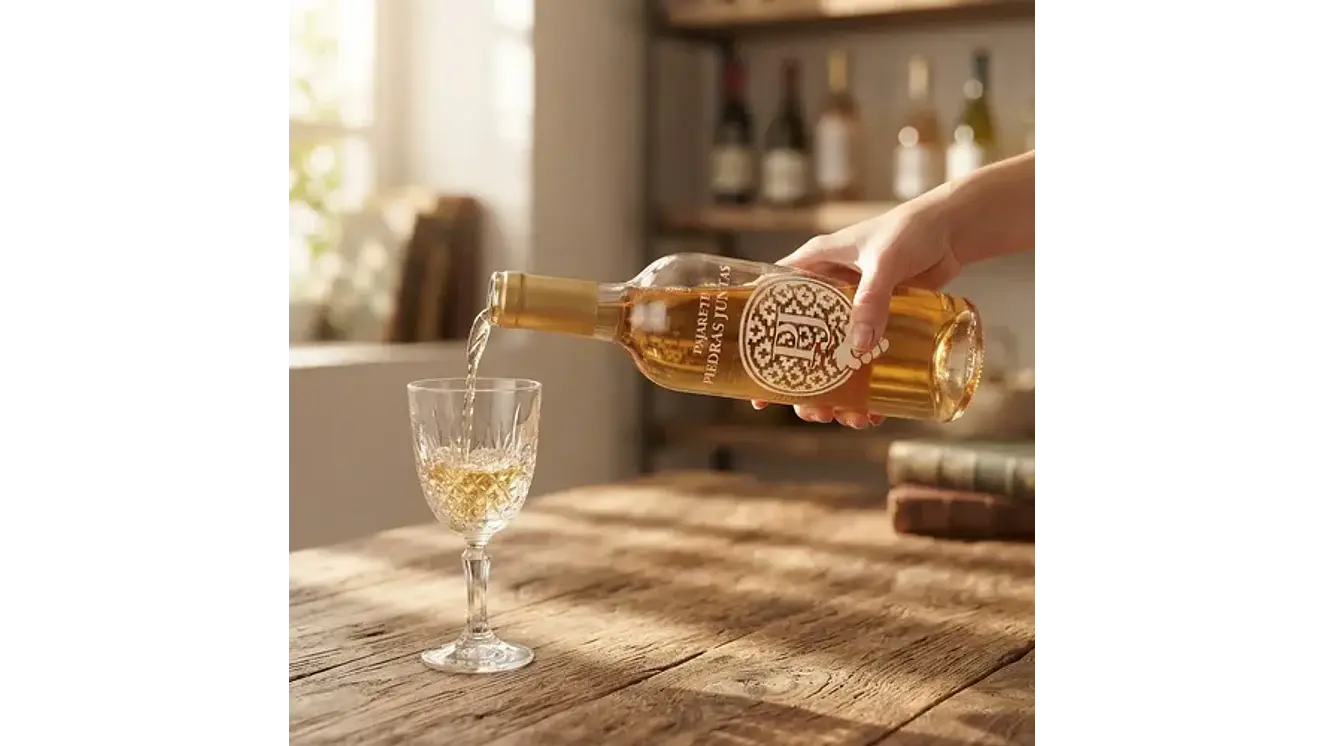  2 Vinos Dulces Pajarete de uva país y moscatel 750ml - Piedras Juntas 2