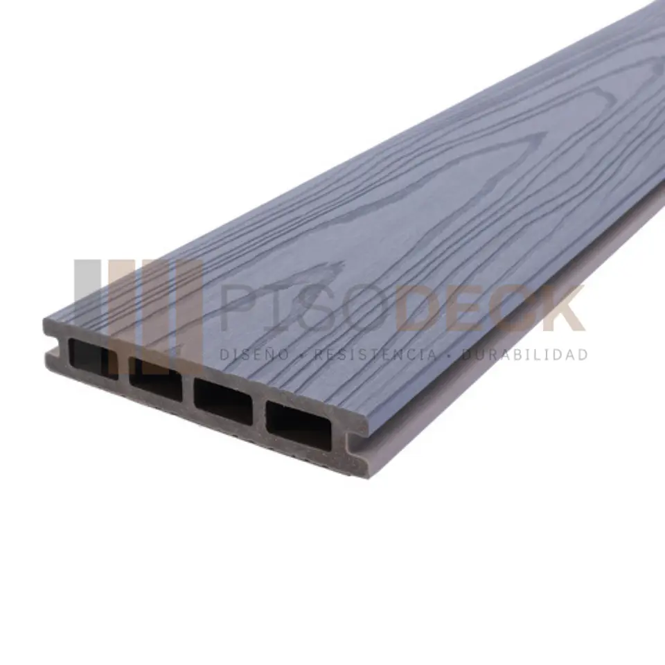 Piso Deck WPC Texturizado Premium Bicolor Antique Piedra 3