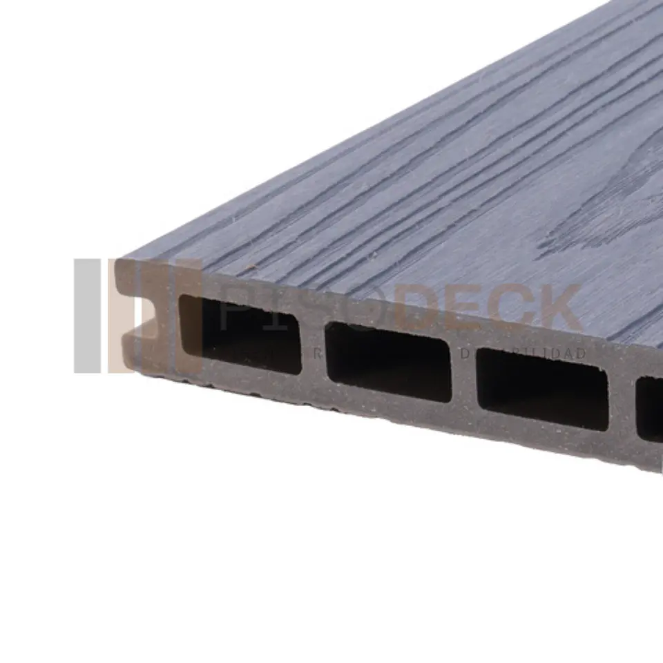 Piso Deck WPC Texturizado Premium Bicolor Antique Piedra 5