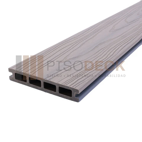 Piso Deck WPC Premium Bicolor Antique Piedra para Exteriores