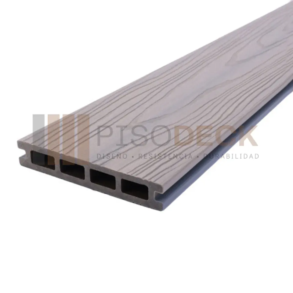 Piso Deck WPC Texturizado Premium Bicolor Antique Piedra 6
