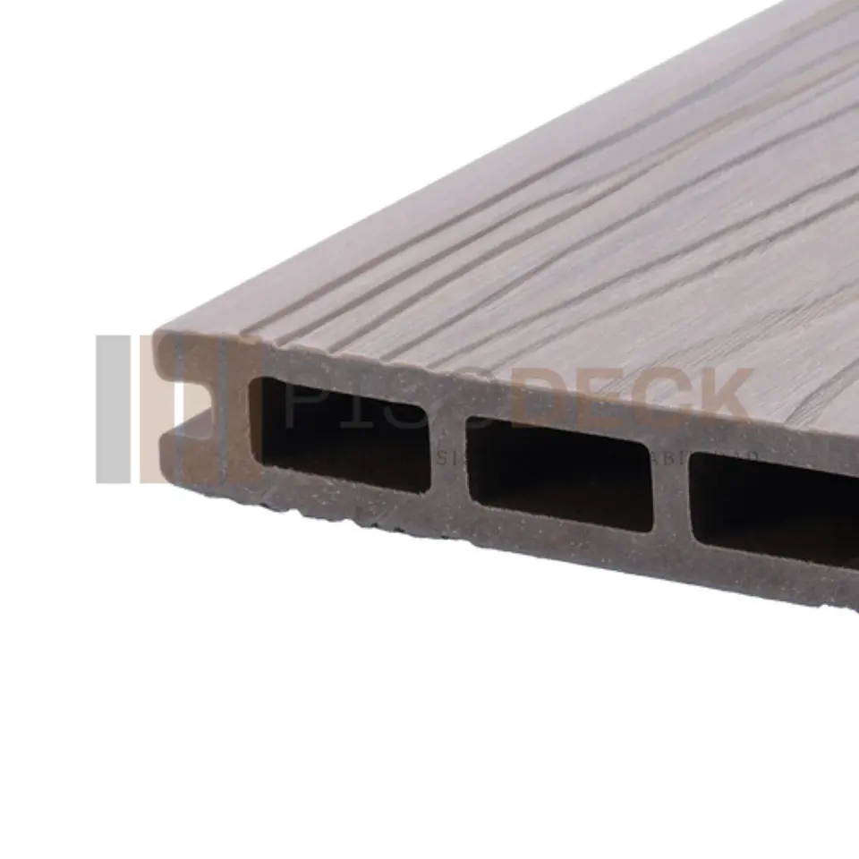 Piso Deck WPC Texturizado Premium Bicolor Antique Piedra 8