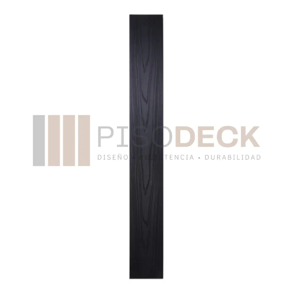 Piso Deck WPC Texturizado Premium Bicolor Negro Grafito  5