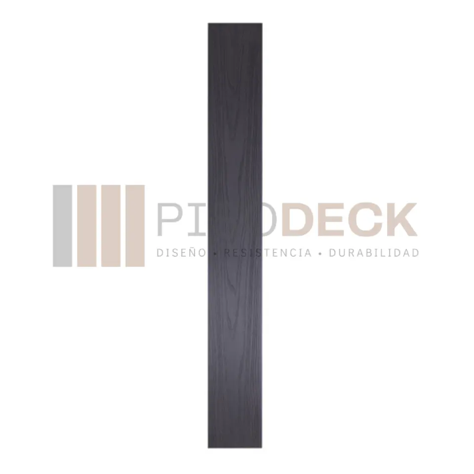 Piso Deck WPC Texturizado Premium Bicolor Negro Grafito  6