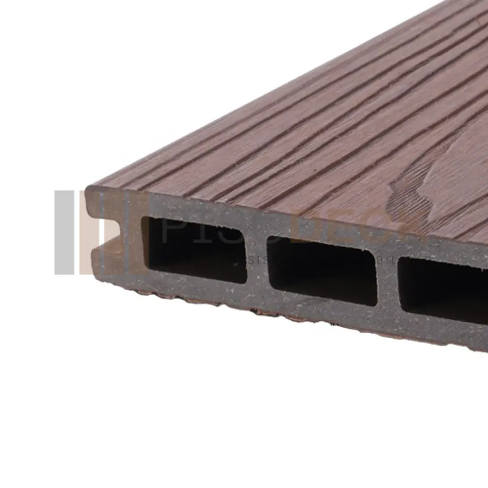 Piso Deck WPC Premium Bicolor Chocolate Madera 3