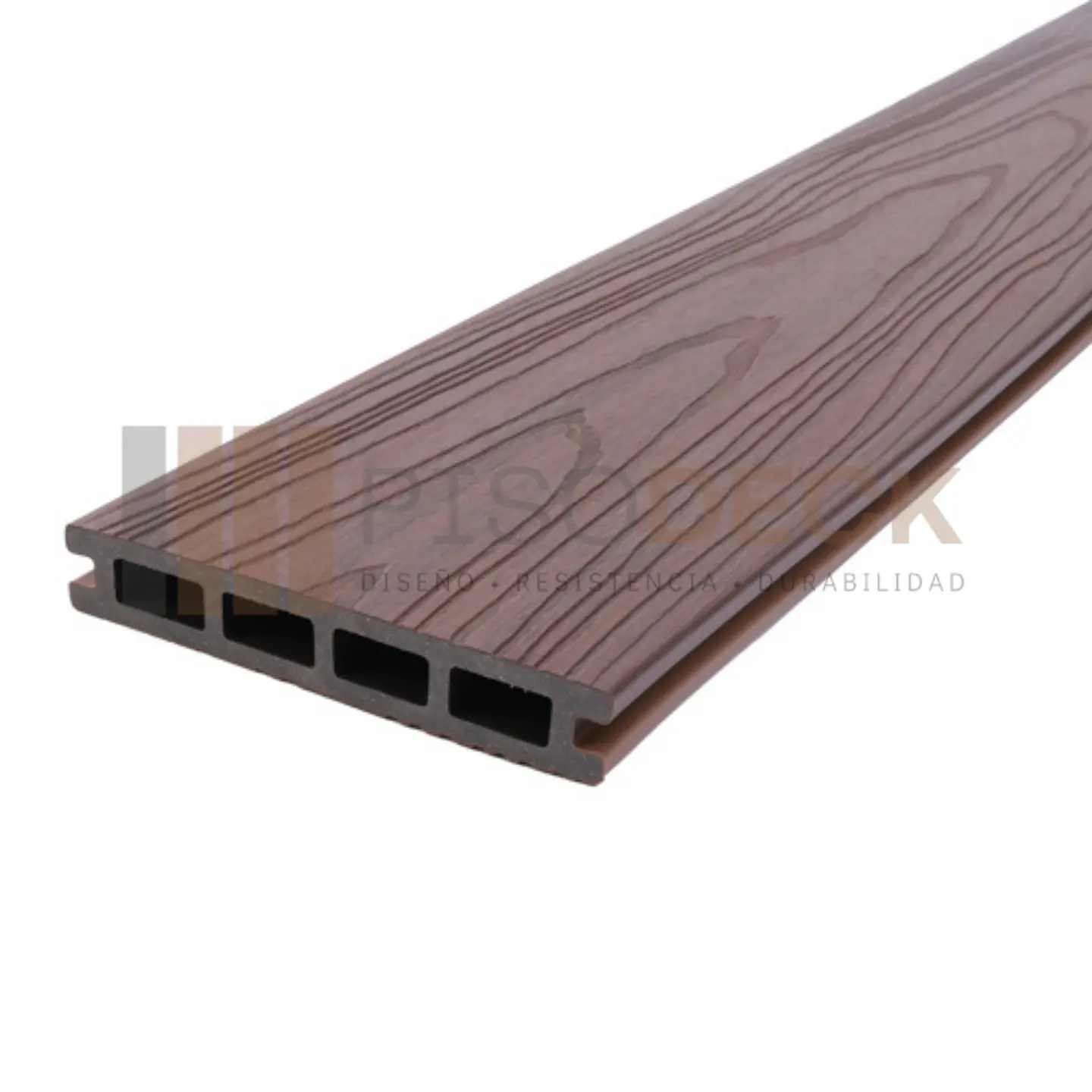 Piso Deck WPC Premium Bicolor Chocolate Madera 6