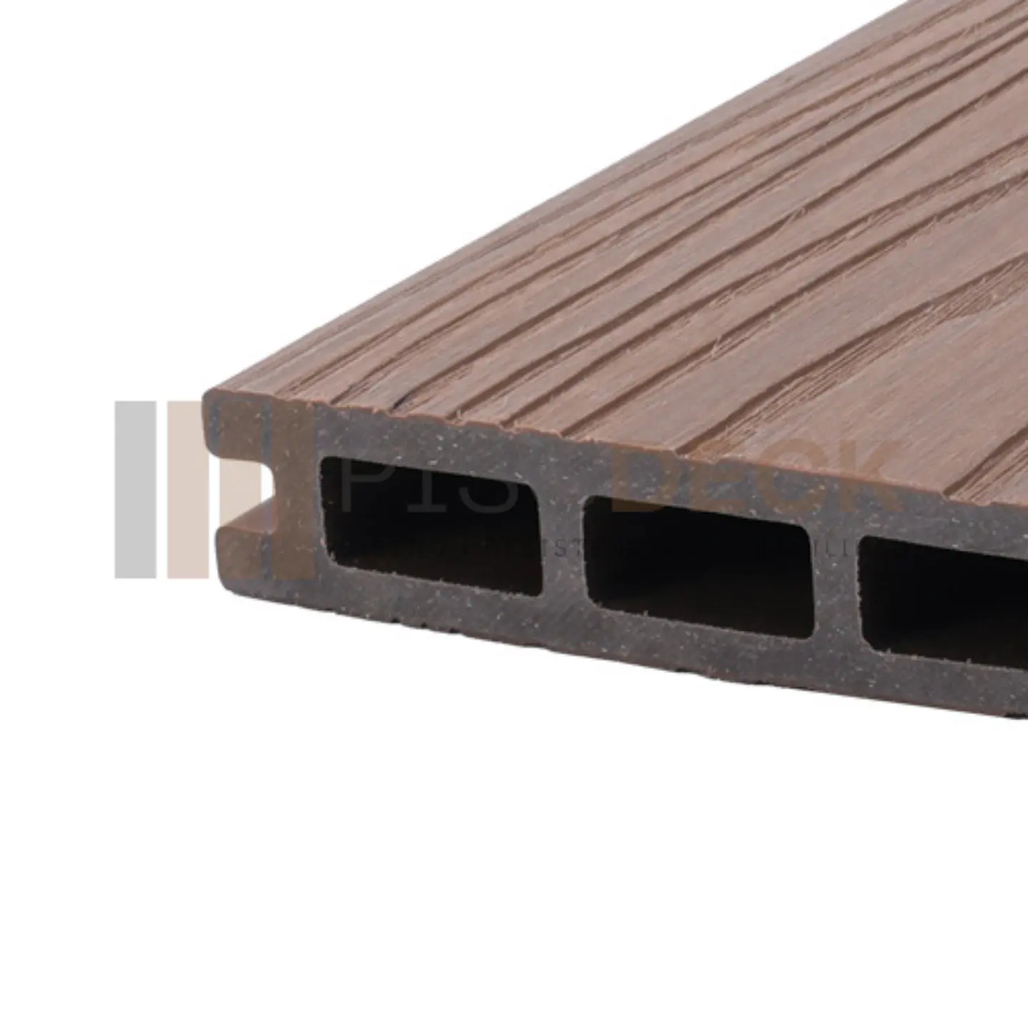 Piso Deck WPC Premium Bicolor Chocolate Madera 4