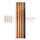 Siding Exterior Wall Panel WPC Premium Bicolor Cafe Madera - Miniatura 4