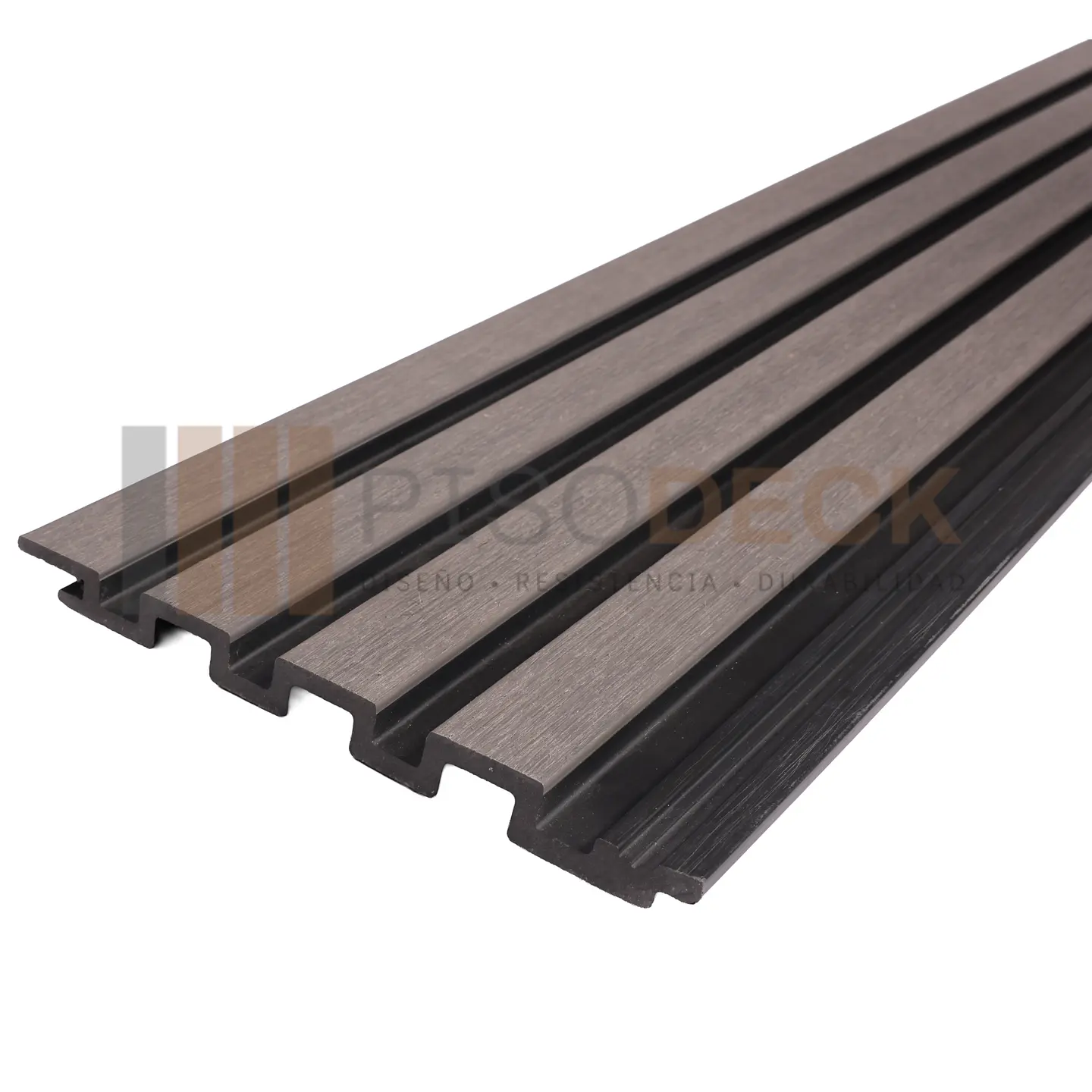 Siding Exterior Wall Panel WPC Premium Bicolor Gris Grafito 2