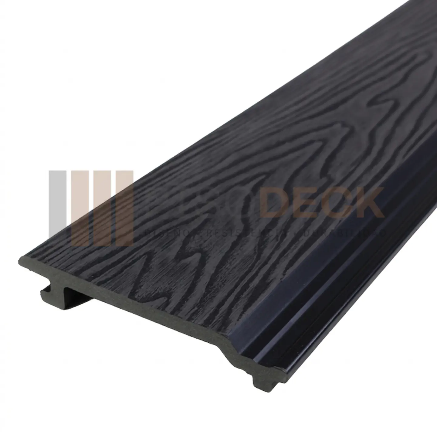 Siding Exterior WPC Texturizado color Negro 2