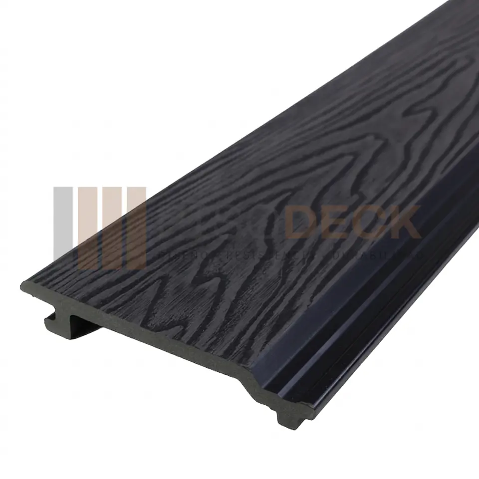 Siding Exterior WPC Texturizado color Negro 2