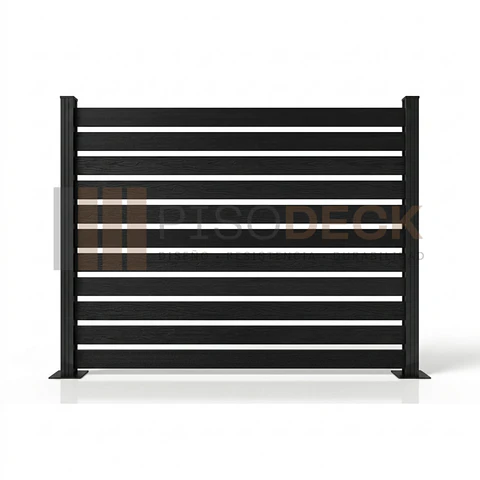 Cerco WPC Exterior color Negro