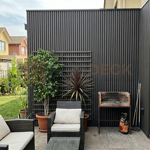 Siding Exterior Wall Panel WPC Premium Bicolor Gris Grafito