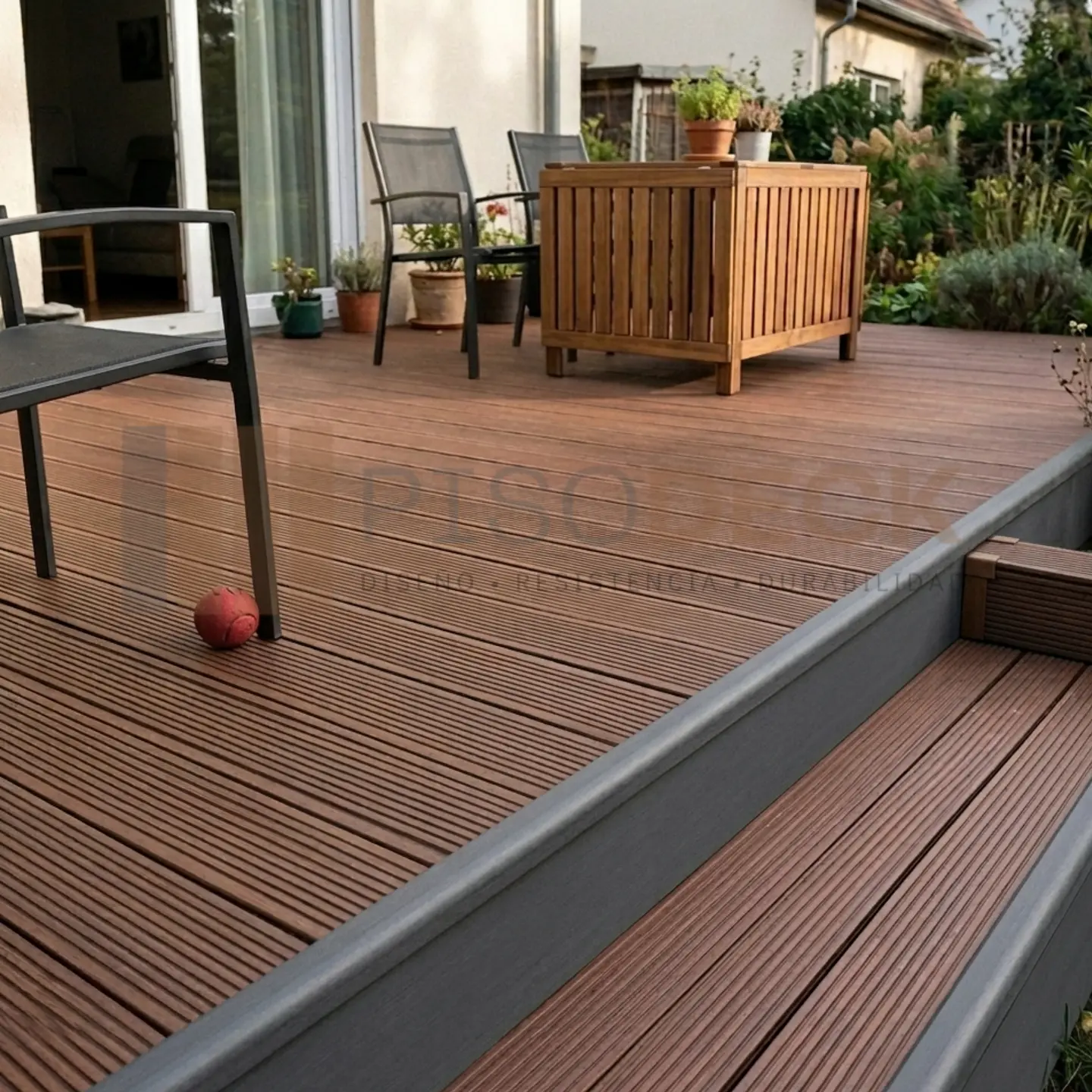 Piso Deck WPC Premium color Chocolate 1