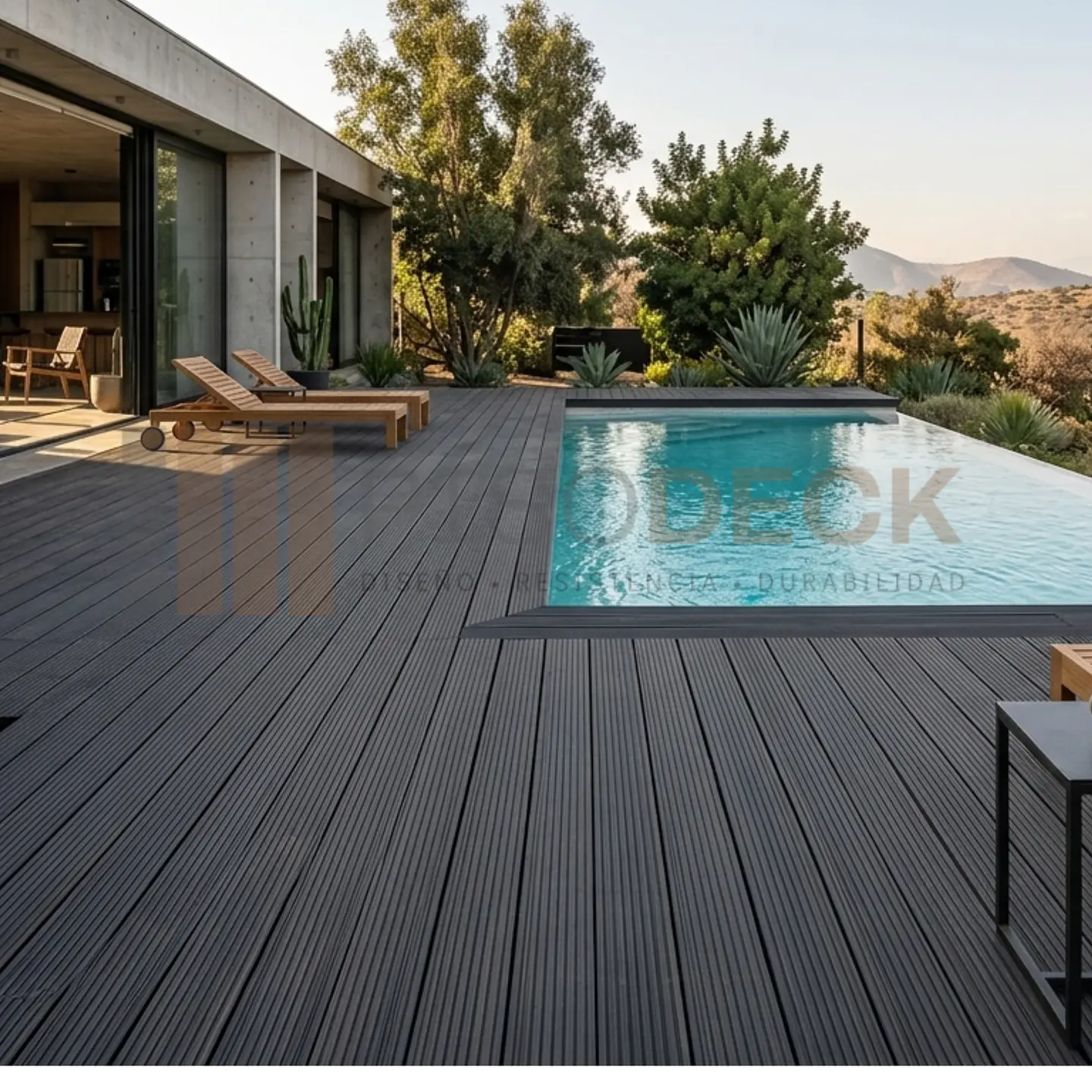 Piso Deck WPC Premium color Negro 1