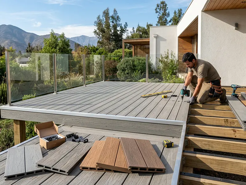 Guía de Instalación de Deck WPC: Piso, Siding, Cortavistas y Cercos