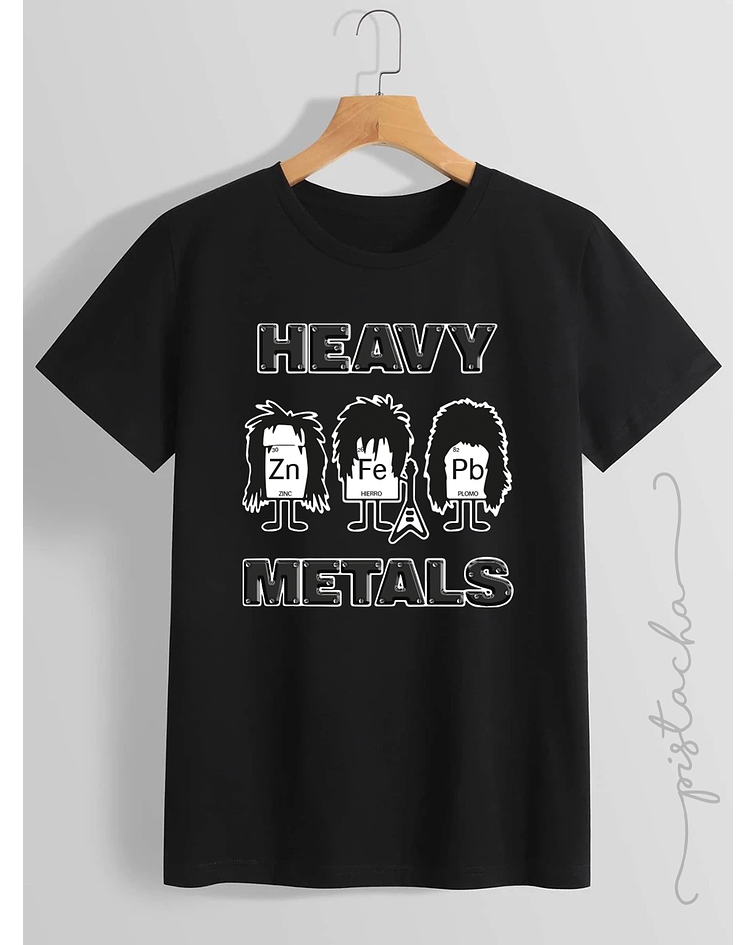 Polera Heavy Metals Tabla Periódica