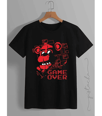 Polera Five Nights Freddy Game Over