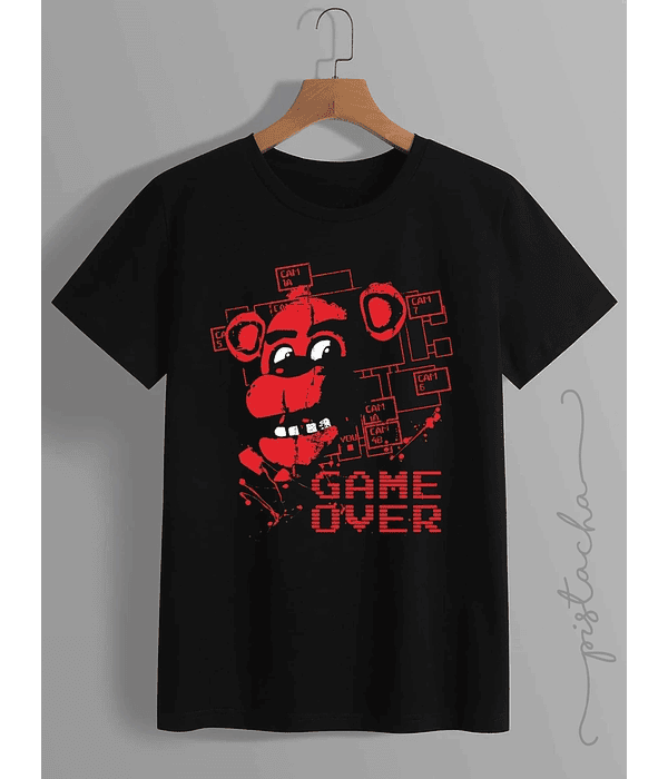 Polera Five Nights Freddy Game Over