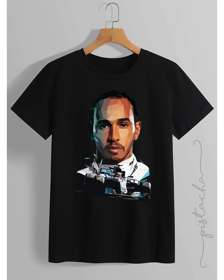 polera Hamilton formula 1 rostro