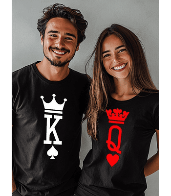 Poleras King y Queen Parejas