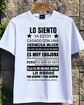 Polera Lo siento estoy casado