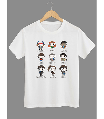 Polera stranger things personajes 