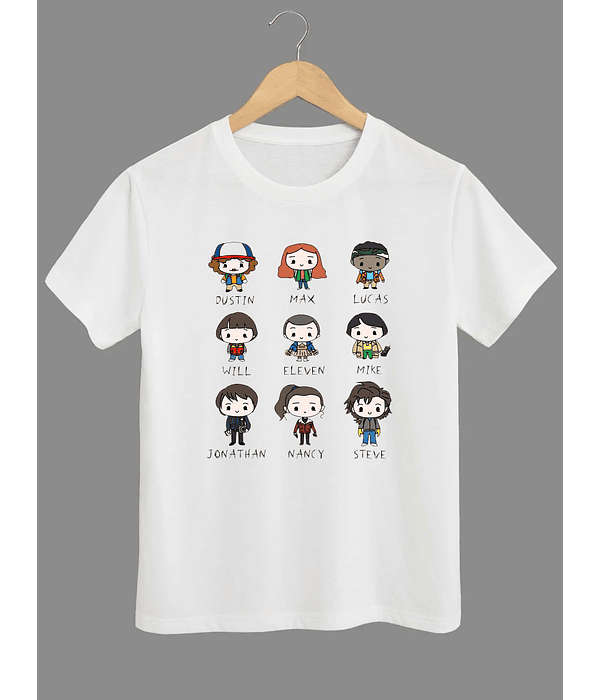 Polera stranger things personajes 