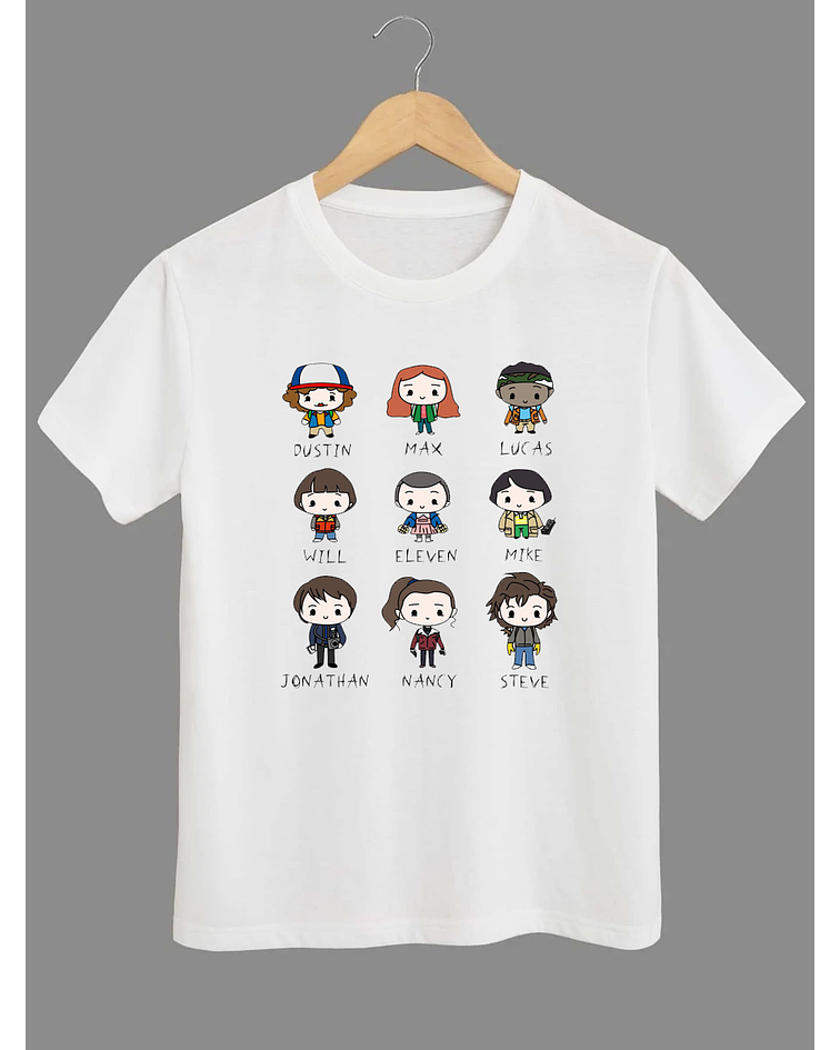 Polera stranger things personajes 