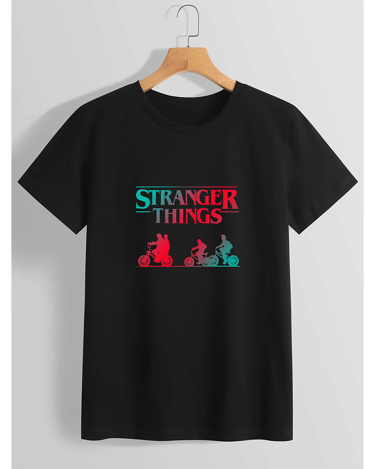 Polera stranger things rainbow