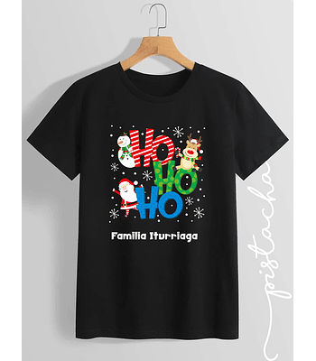 polera ho ho ho personalizada