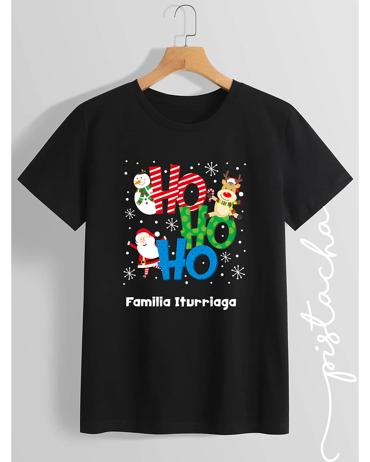polera ho ho ho personalizada