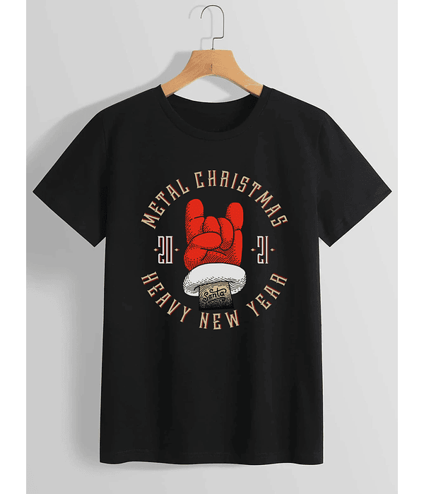 Polera metal navidad