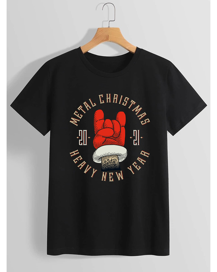 Polera metal navidad